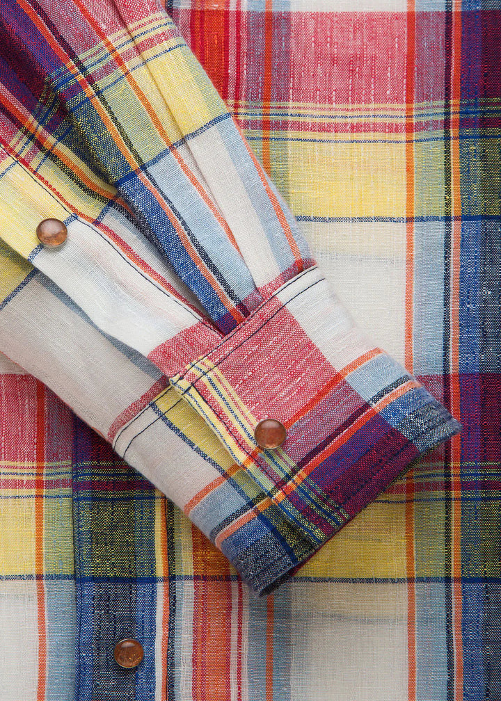 Daybreak Plaid Linen Shirt