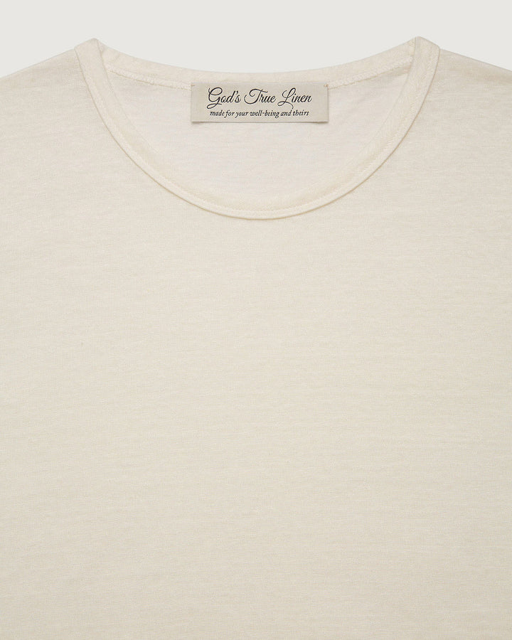 Ivory Signature Linen T-Shirt Jersey