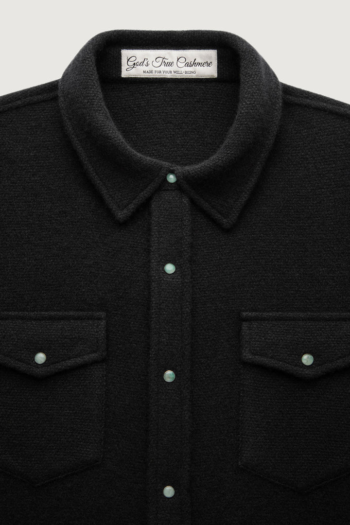 Black Cashmere Shirt
