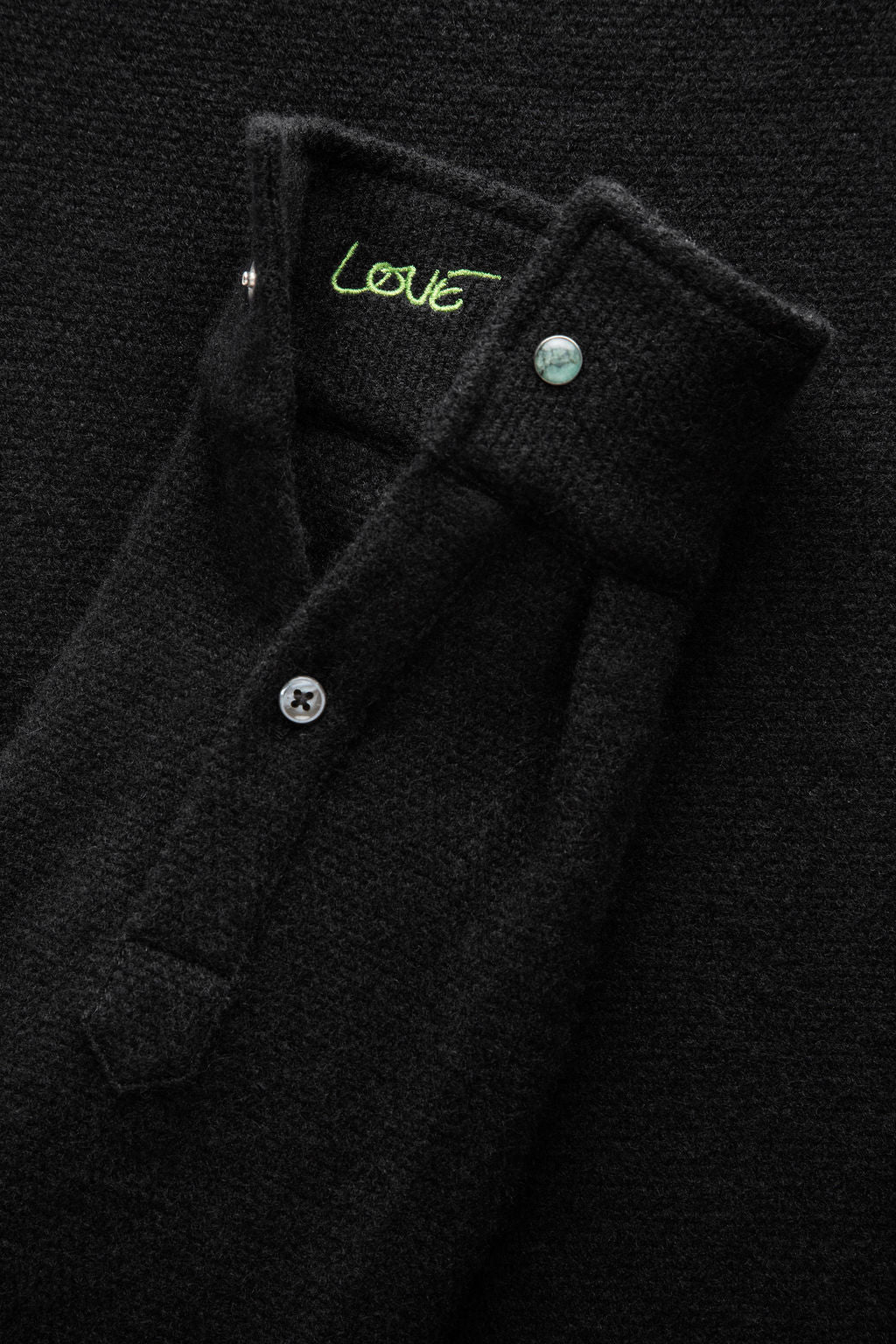 Black Cashmere Shirt