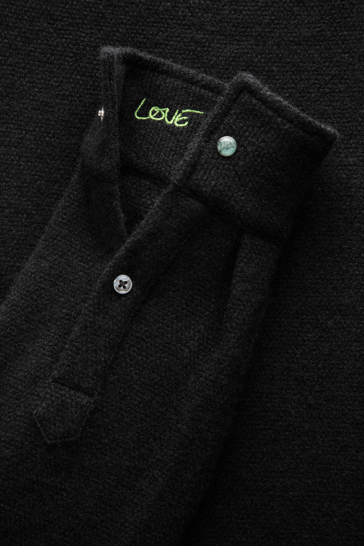 Black Cashmere Shirt
