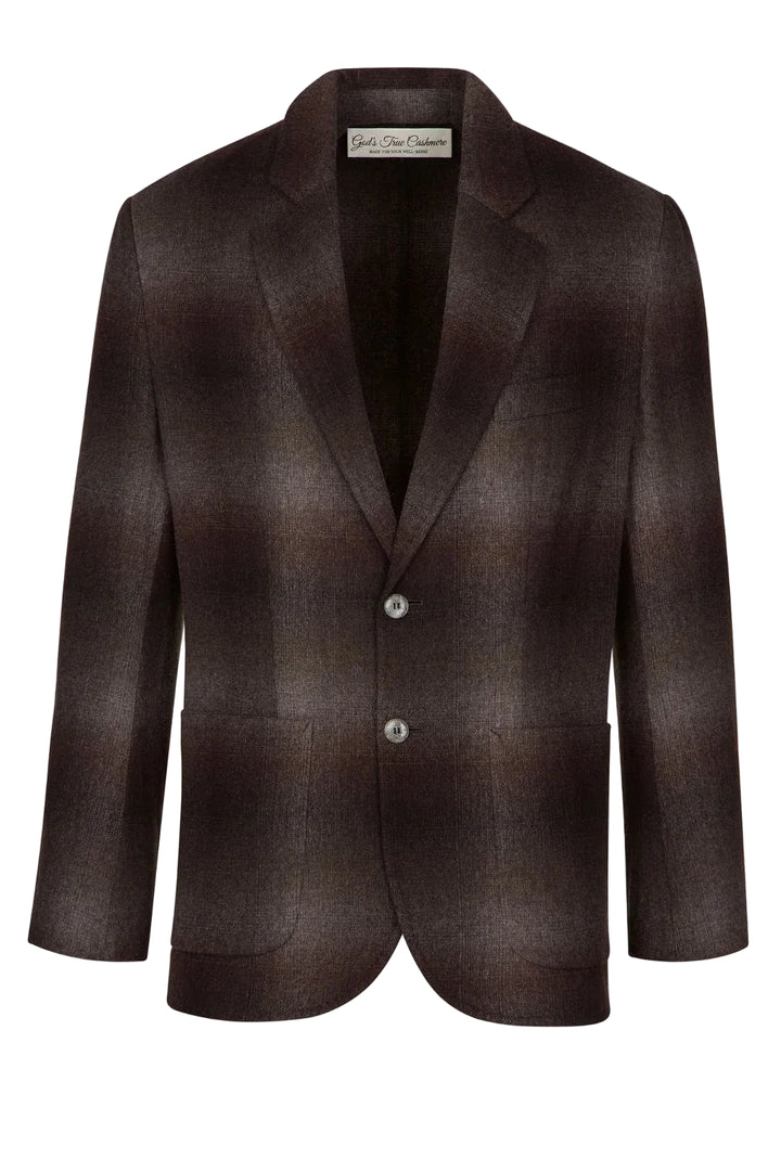 Chocolate Brown Lightweight Cashmere Travel Blazer
