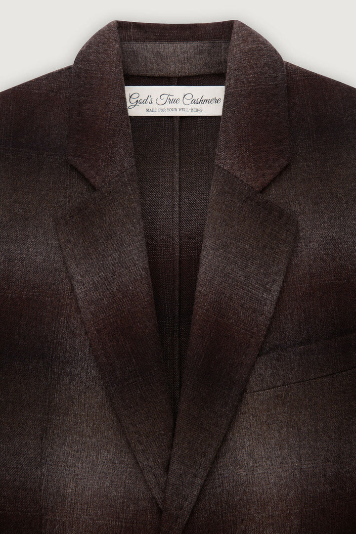 Chocolate Brown Lightweight Cashmere Travel Blazer