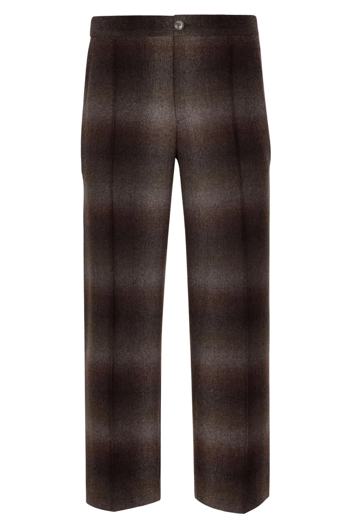 Chocolate Brown Cashmere Tailored Pant