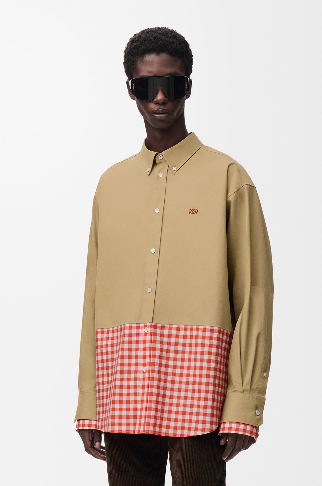 Shirt in cotton twill and poplin
