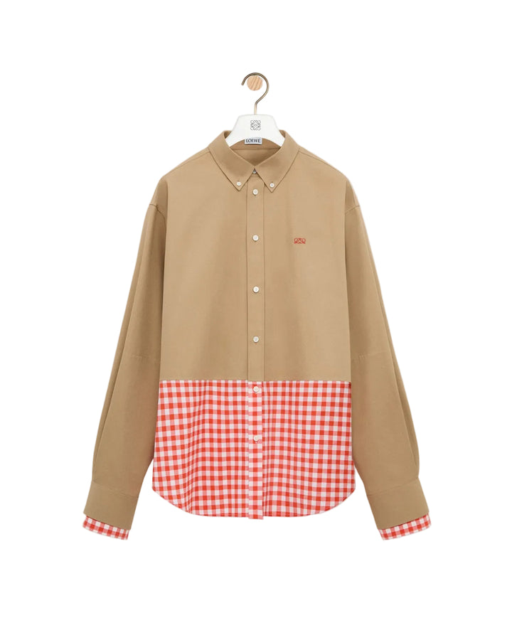 Shirt in cotton twill and poplin