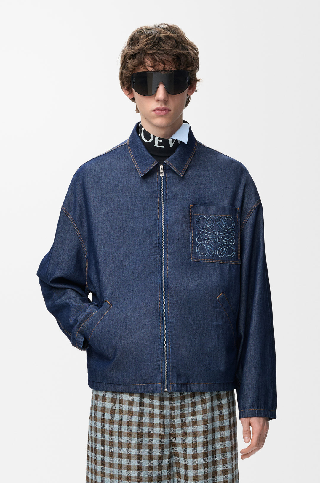 Zip-up jacket in cotton