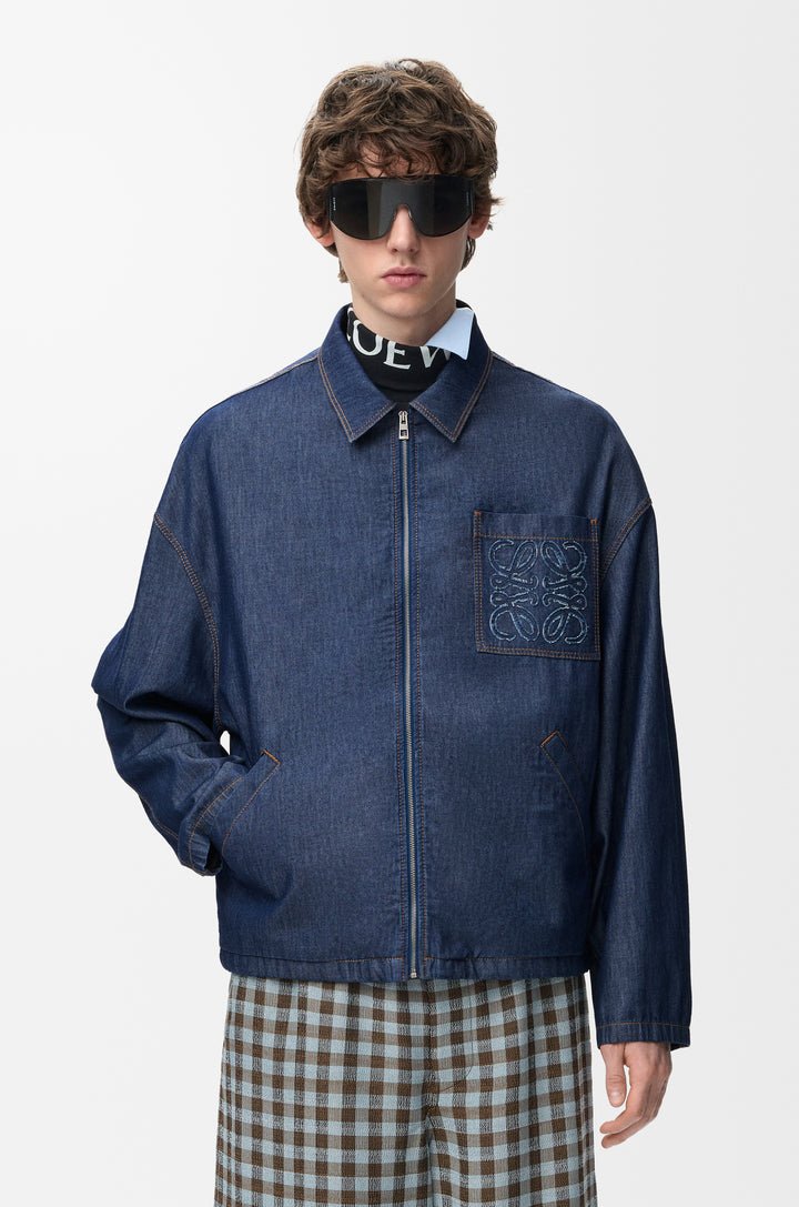 Zip-up jacket in cotton