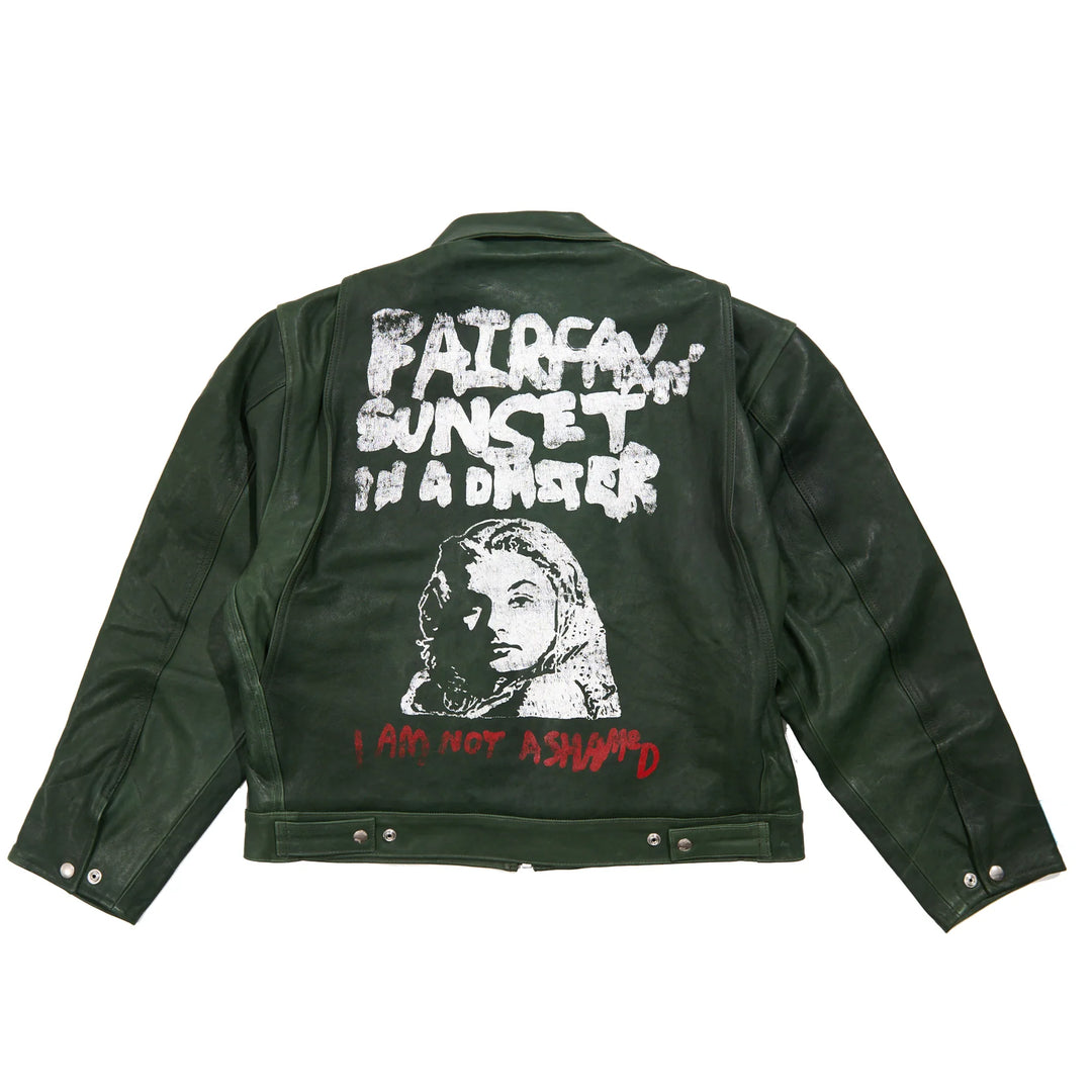 I Am Not Ashamed Leather Work Jacket