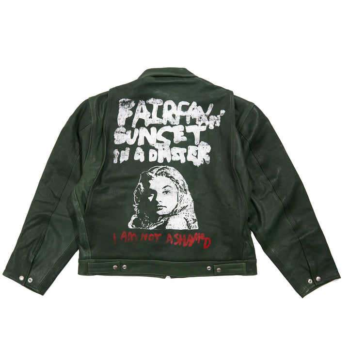 I Am Not Ashamed Leather Work Jacket