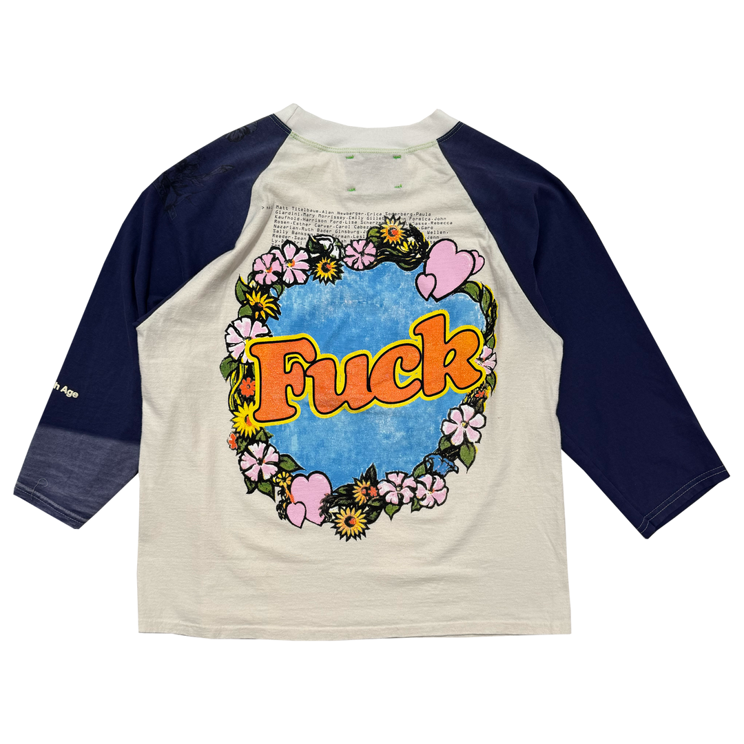 Shit Fuck Raglan Tee Shirt