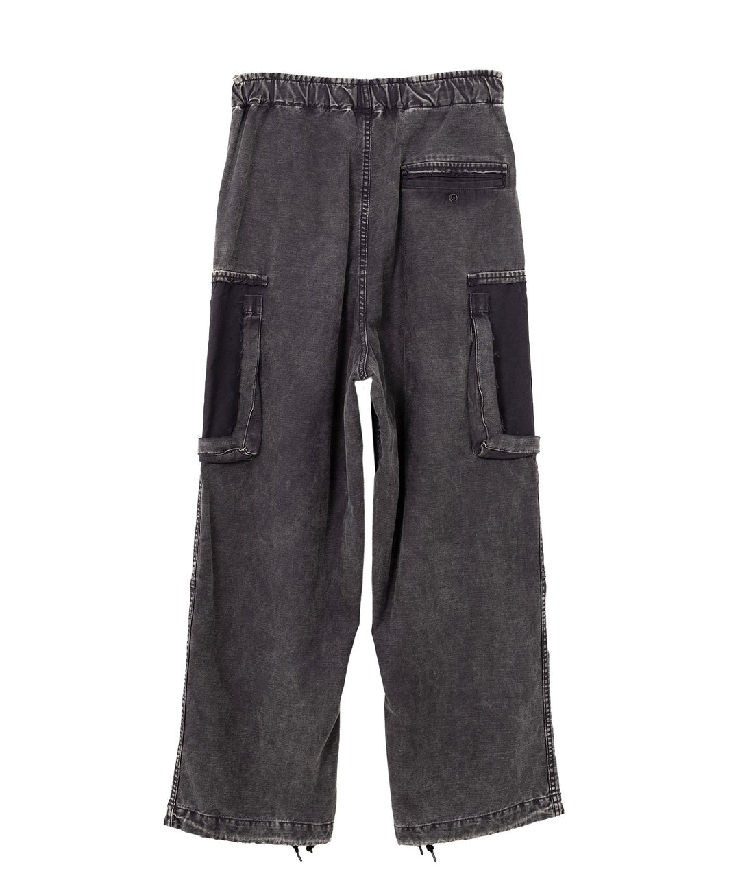 Cotton Satin Cargo Pants