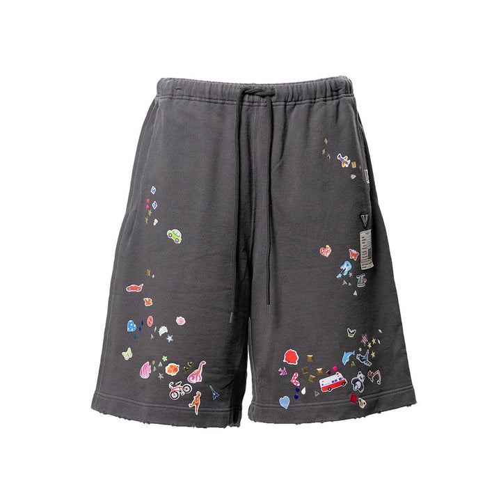 Kids Sticker Printed Sweat Shorts