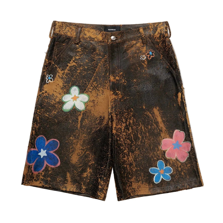 Super Bloom Lambskin Carpenter Shorts