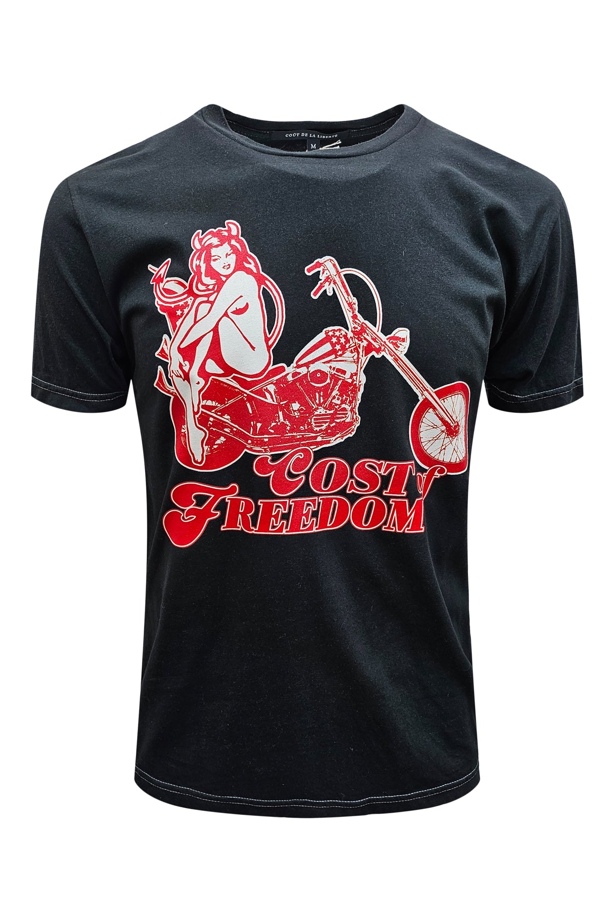 Tシャツ・カットソー COUT DE LA LIBERTE Dog-Small Crystal Embellished T-Shirt Bla Coût De La Liberté – Patron of the New