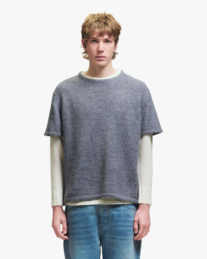 Double Knit Layered Sweater