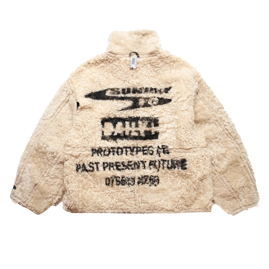 Artisanal Cropped Jacket Shearling