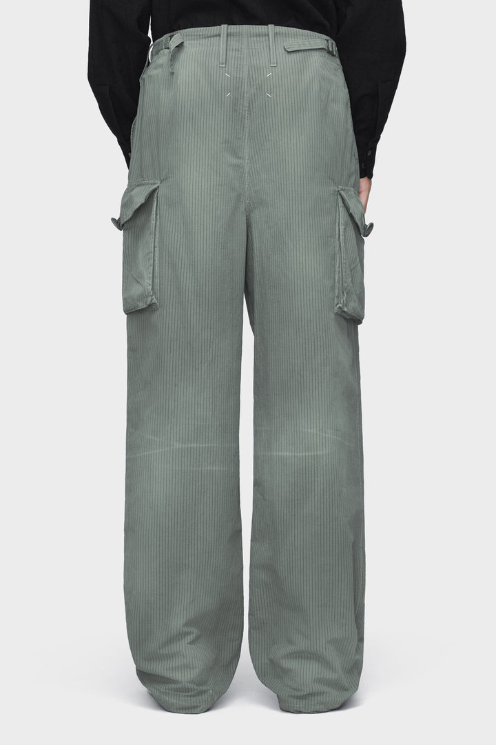 Cotton-Blend Cargo Trousers