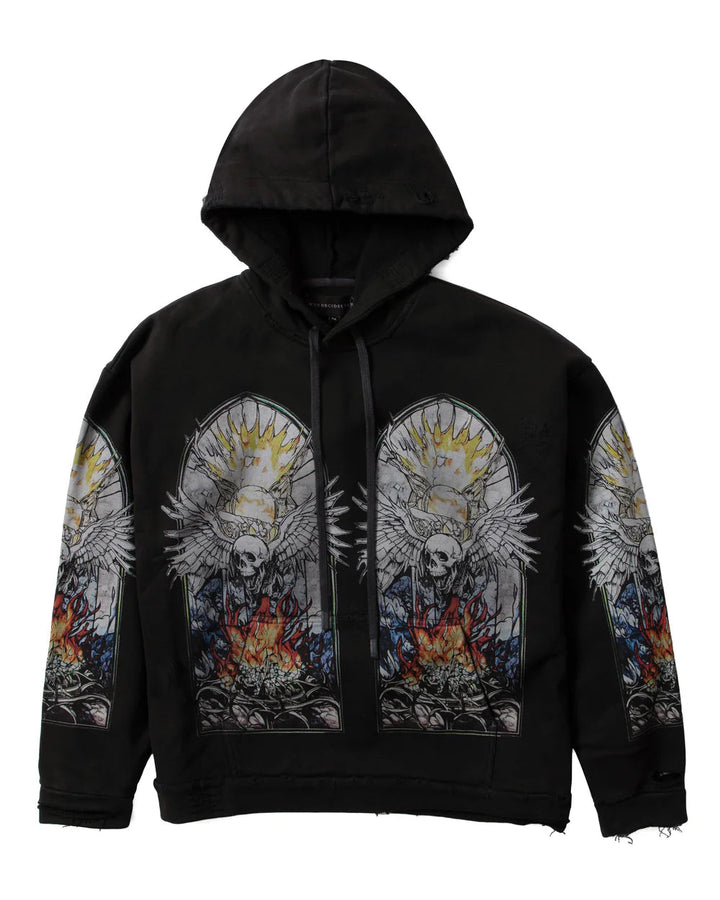 Skull Hooded Pullover