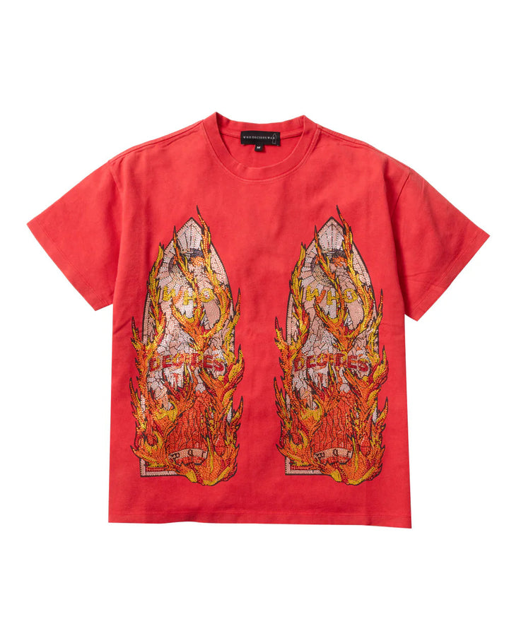 Rhinestone Flame Glass Jersey