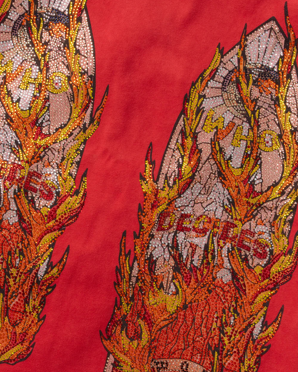 Rhinestone Flame Glass Jersey
