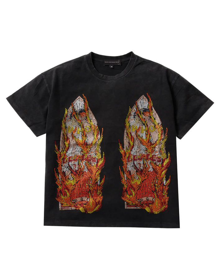 Rhinestone Flame Glass Jersey