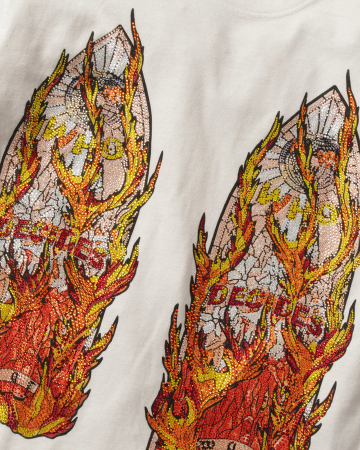 Rhinestone Flame Glass Jersey