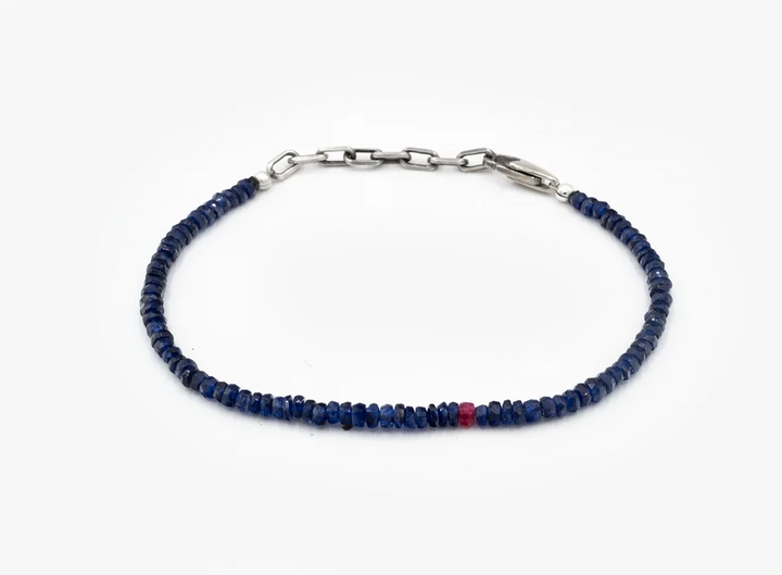 Beaded Stones Sapphire Bracelet