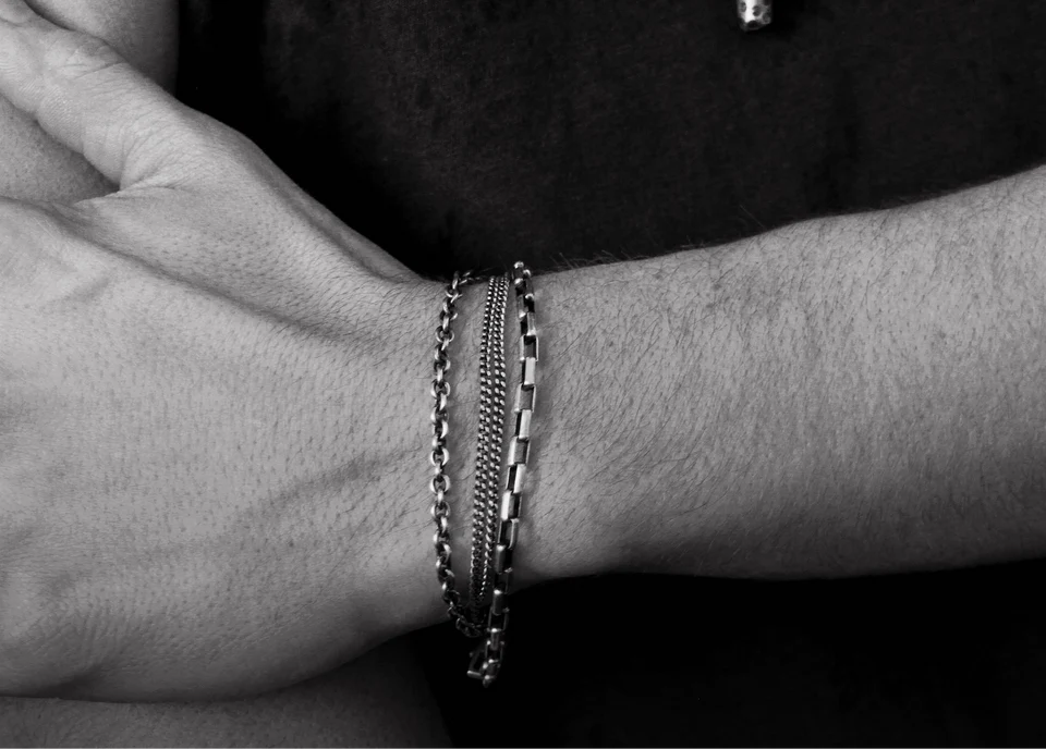 Mixed Chain Multi Wrap Bracelet 348