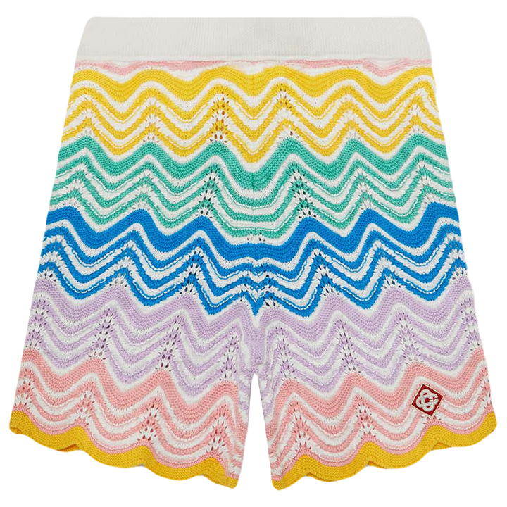 Gradient Wave Knit Shorts