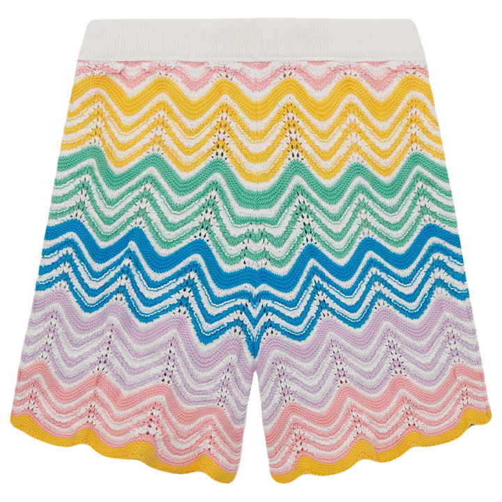 Gradient Wave Knit Shorts