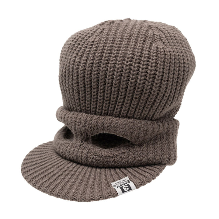Masked Visor Knit Cap