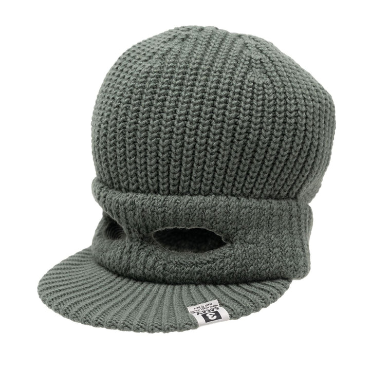 Masked Visor Knit Cap