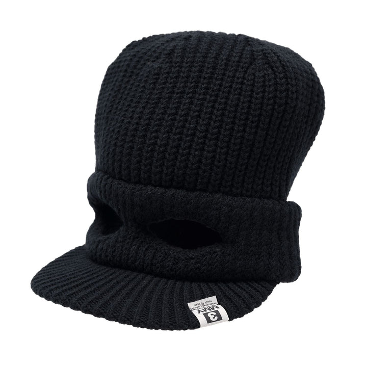 Masked Visor Knit Cap