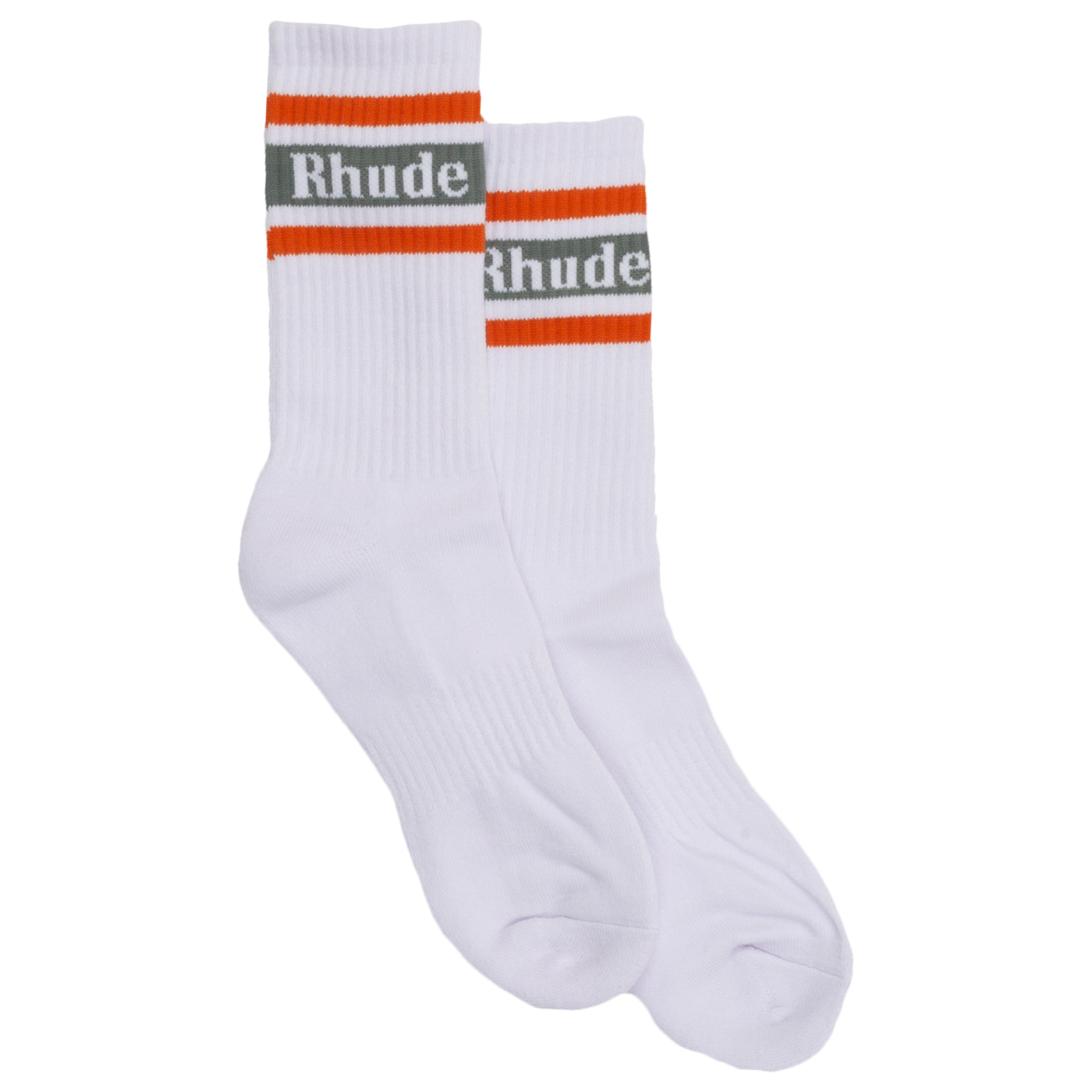 RHUDE Stripe Logo Sock